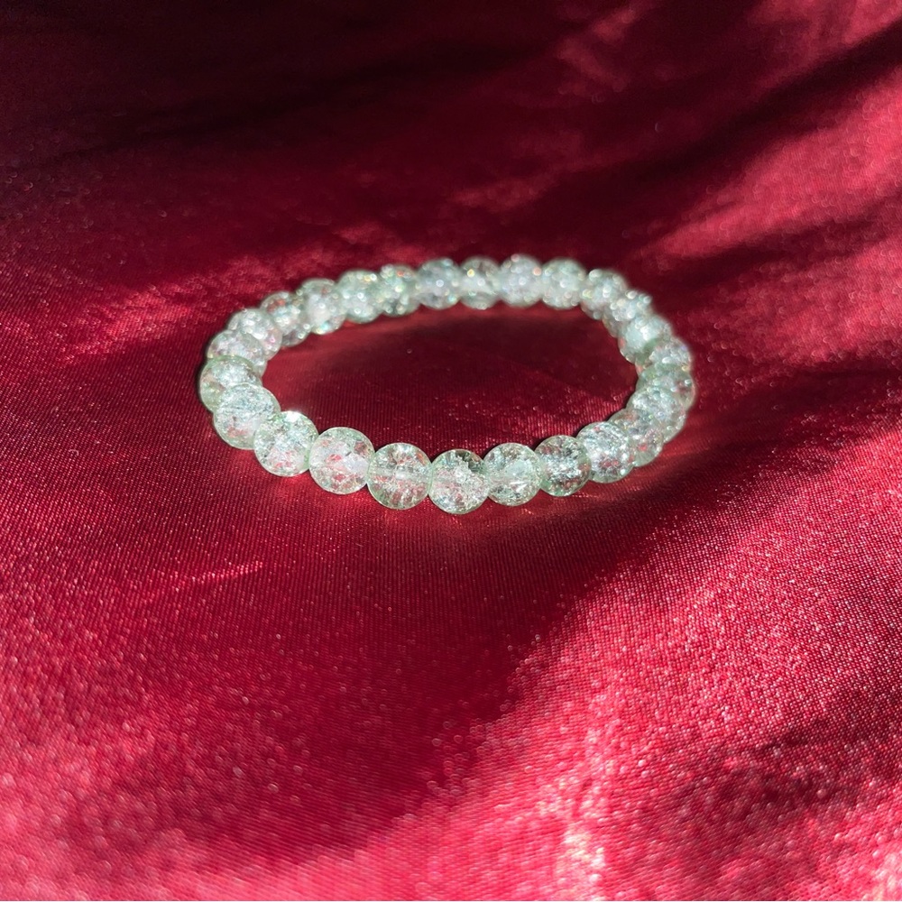 Glass Beaded Bracelets (Glacial Green)